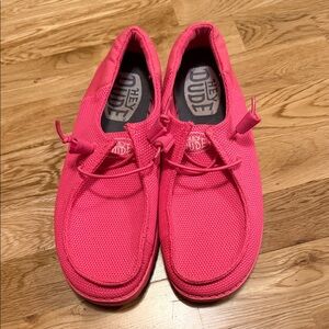 Hey Dude Ladies Wendy style Hot pink 8